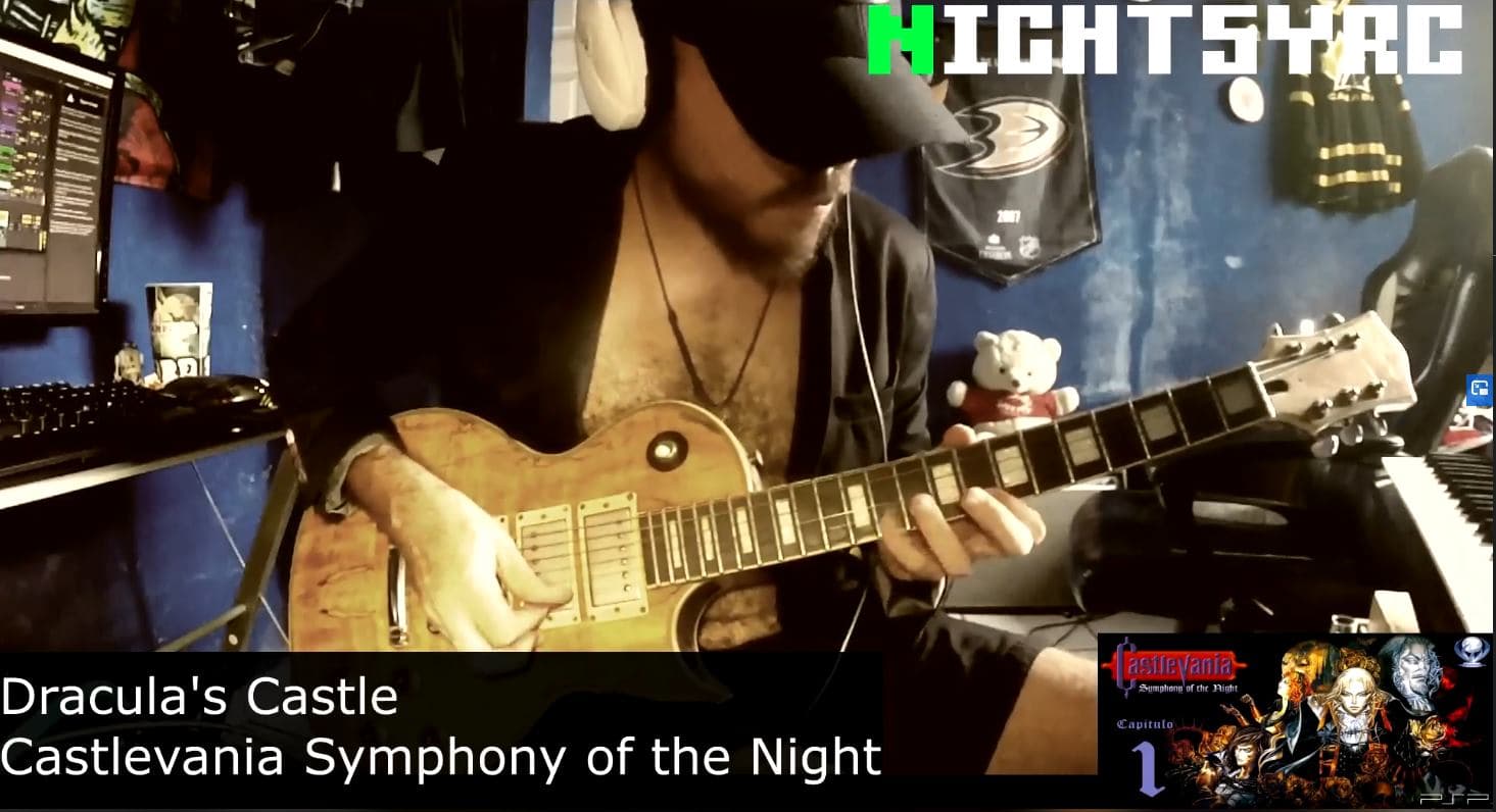 Recording Castlevania Medley Vineyard Guitar Shirtless Coat