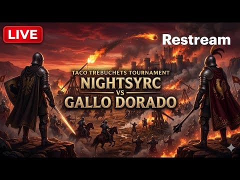 AoE2 Tournament Match 🔴 Nightsyrc vs Gallo Dorado | Taco Trebuchets ⚔️🔥