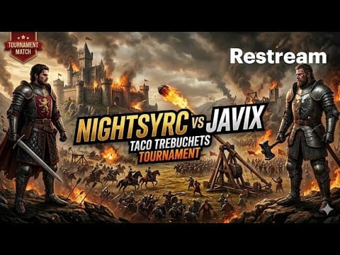 Nightsyrc vs Javix 🔥 Tournament Battle | Taco Trebuchets AoE2 Showdown ⚔️ Age of Empires II