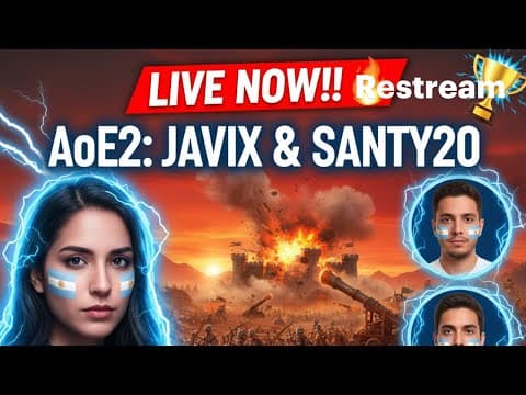 LIVE AoE2: nightsyrc vs JAVIX &amp; SANTY20 2v2 Ranked!! 🔥🏆 Sweaty Team Clash – Who Wins? 🎮🇲🇽💥
