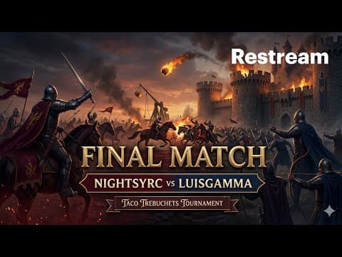 Nightsyrc vs LuisGamma ⚔️ FINAL MATCH | Taco Trebuchets Tournament AoE2 🔥